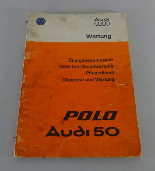 Werkstatthandbuch VW Polo I Typ 86 + Audi 50 + Derby I Wartung von 10/1975