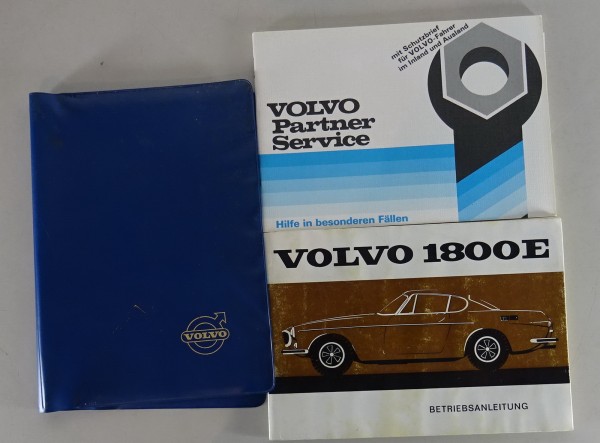 Bordmappe + Betriebsanleitung Volvo P 1800 E von 1970