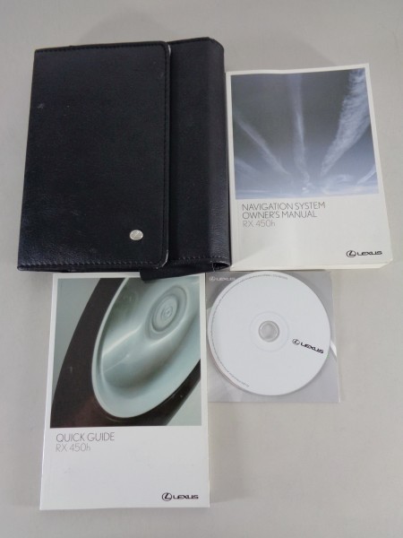 Owner's Manual on CD + Wallet Lexus RX 450 h hybrid printed 01/2009