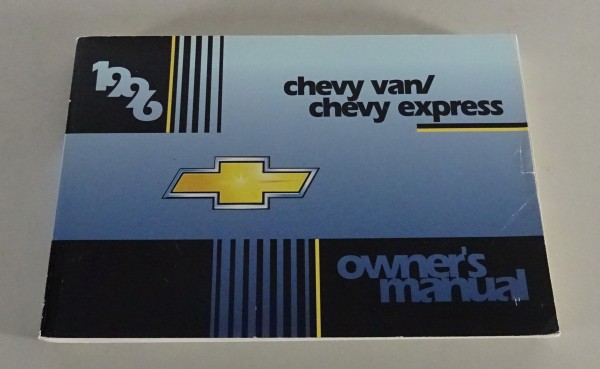 Owner´s Manual / Handbook Chevrolet Van / Express Stand 1996