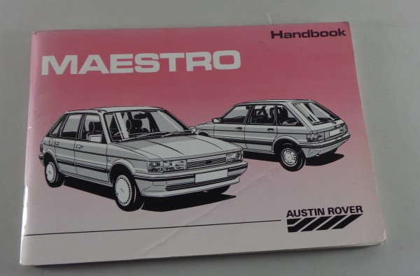 Owner's Manual / Handbook Austin Maestro from 1988