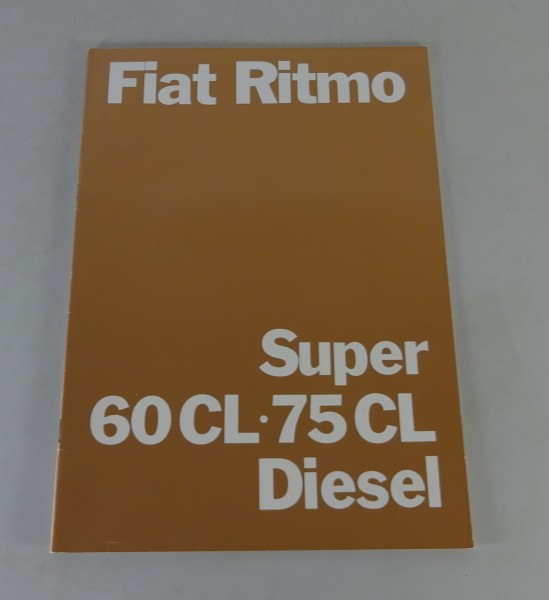 Prospekt / Broschüre Fiat Ritmo inkl. Diesel Stand 09/1981