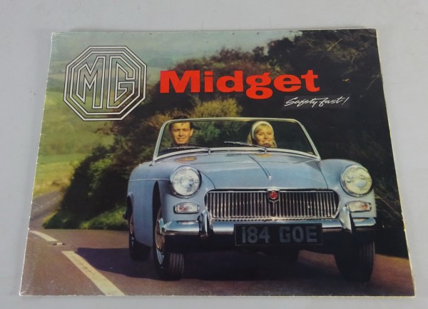 Prospekt / Broschüre MG Midget ADO47 Stand 1963 - original