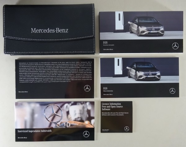 Fedélzeti mappa + használati utasítás Mercedes Benz EQS V 297 08/2021-tol