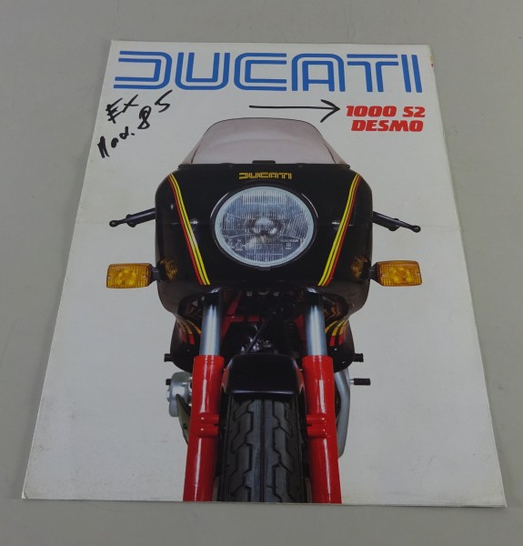Prospekt / Broschüre Ducati 1000 S2 Desmo Motorrad