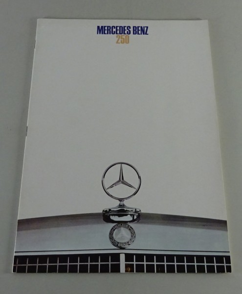 Prospekt / Broschüre Mercedes-Benz 250 W114 / 118 Stand 12/1967