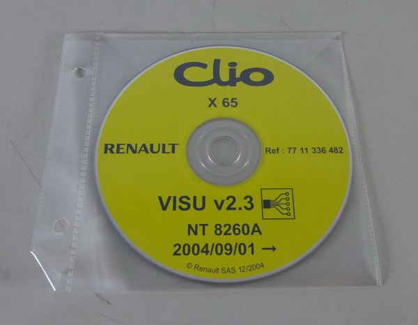 Schaltpläne auf CD Renault Clio - Stand 09/2004