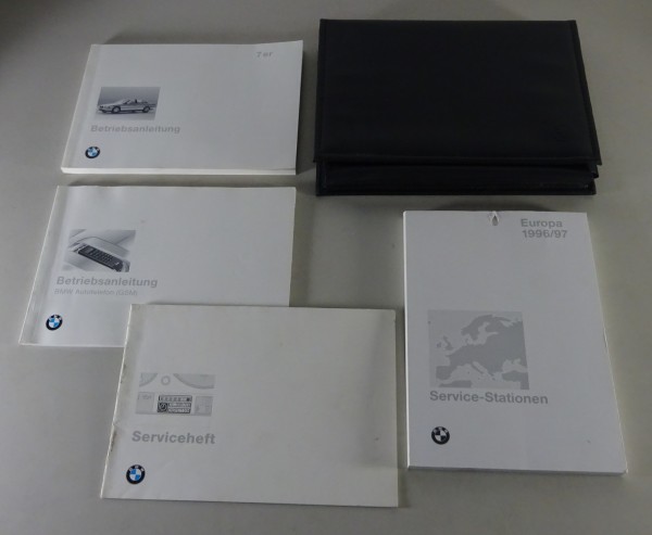 Bordmappe + Betriebsanleitung BMW 7er E38 728i / 735i / 740iL etc. Stand 1996