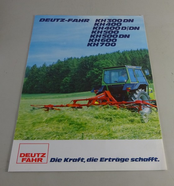 Prospekt / Broschüre Deutz-Fahr-Kreiselheuer KH 300 DN / 400 - 700 Stand 03/1983