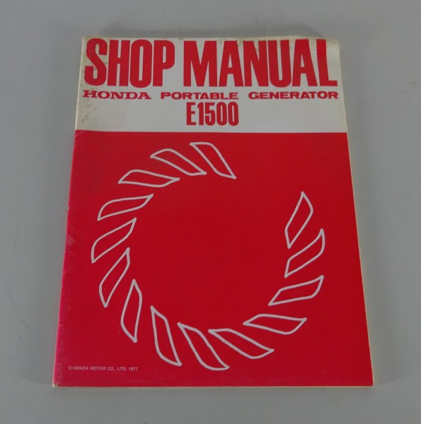 Workshop Manual Honda Portable Generator E1500 from 1977