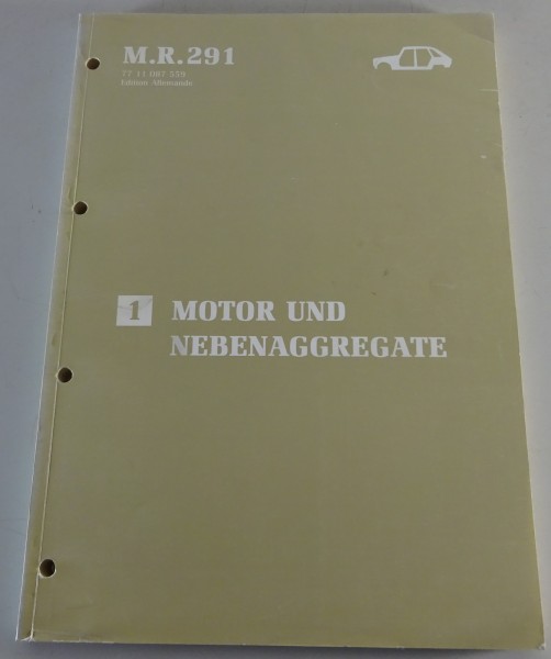 Werkstatthandbuch / Reparaturanleitung Renault 21 Motor und Nebenaggregate 1990