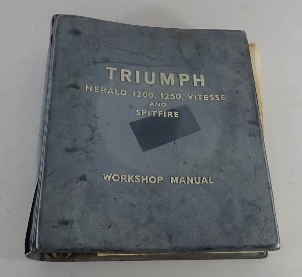 Workshop Manual Triumph Herald 1200 + 12/50, Vitesse+Spitfire MK. I-III ca.1970