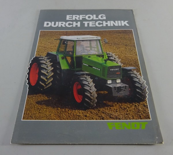 Prospekt / Prospektposter Fendt Erfolg durch Technik Stand 10/1984