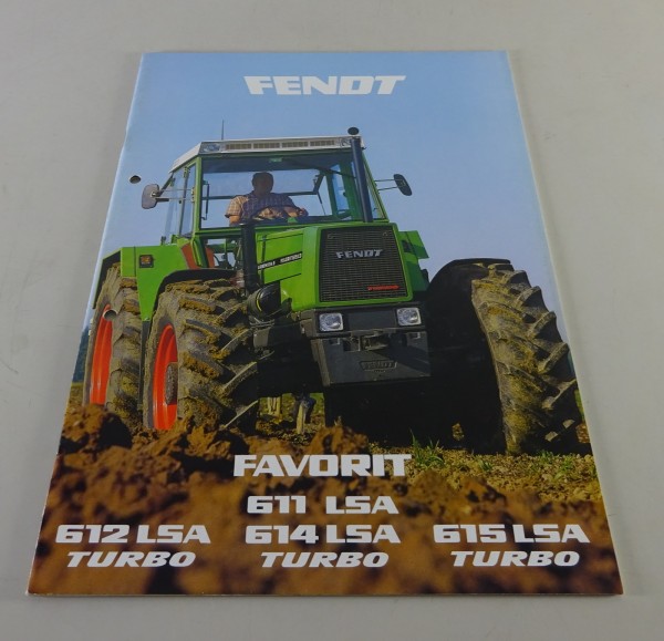 Prospekt Fendt Favorit 611 LSA / 614 LSA Turbo / 615 LSA Turbo etc. von 10/1984