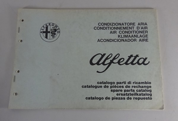 Teilekatalog / Parts Catalog Alfa Romeo Alfetta Klimaanlage Stand 01/1975