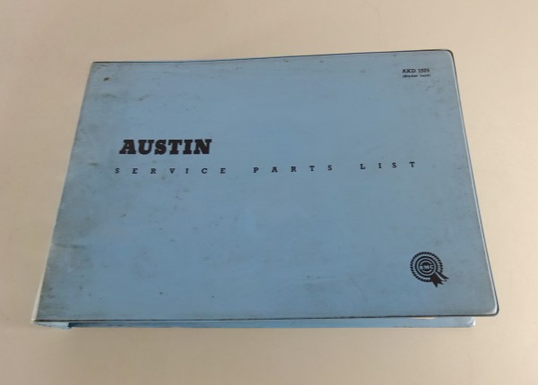 Teilekatalog / Spare Parts List Austin A40 Farina Mk. II Stand 12/1962