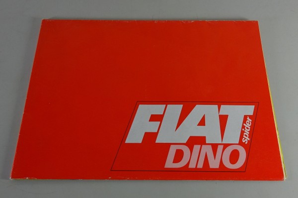 Prospekt / Broschüre Fiat Dino Spider Stand 1967
