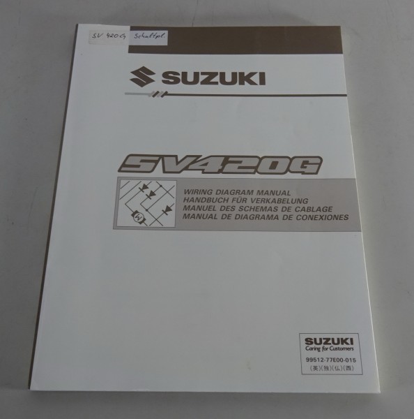 Werkstatthandbuch Elektrik / Schaltpläne Suzuki Grand Vitara SV420G Stand 5/1997