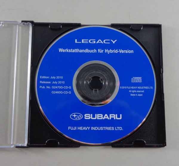 Werkstatthandbuch auf CD Subaru Legacy Hybrid - Version 2010-2011, Stand 07/2010
