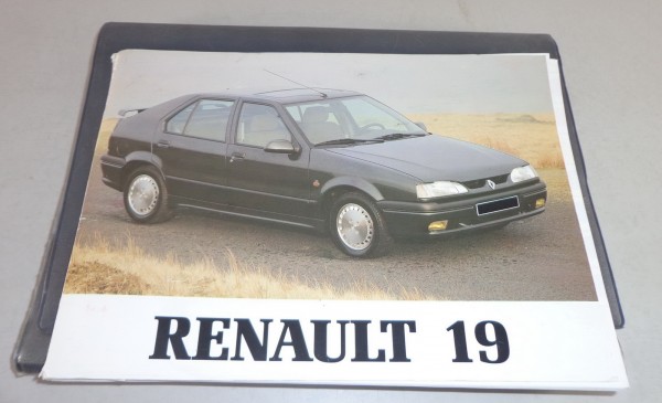 Bordmappe mit Betriebsanleitung Renault 19 Stand 04 / 1993