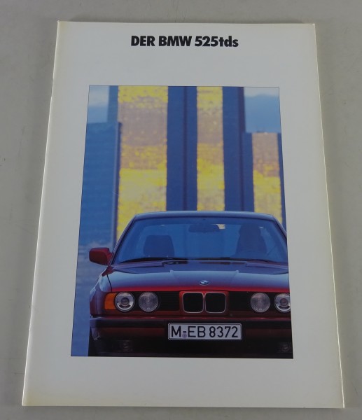 Prospekt / Broschüre BMW 5er E34 525tds Stand 02/1991