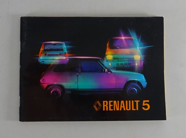 Betriebsanleitung / Handbuch Renault R5 Phase I Stand 07/1978