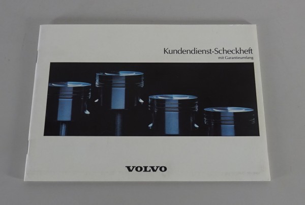 Scheckheft blanko Volvo 940 / 960 / 440 / 460 / 480 / 240 / 850 Stand 05/1991