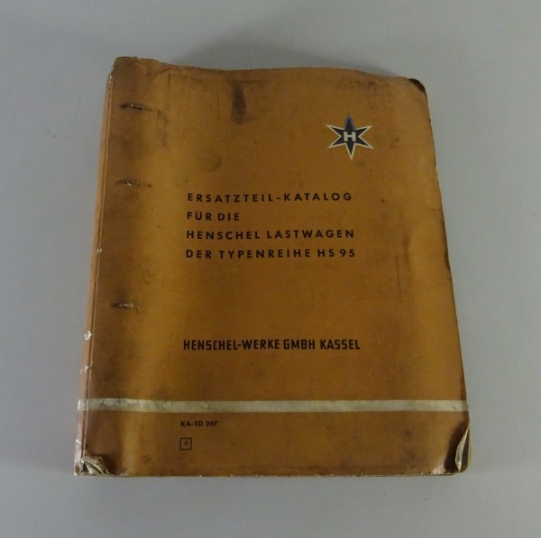 Teilekatalog / Ersatzteilliste Henschel LKW HS 95 Stand 03/1958