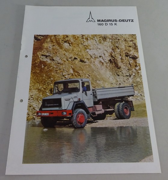 Prospekt / Broschüre Magirus-Deutz LKW 160 D 15 Kurzhauber 160PS Stand 04/1974