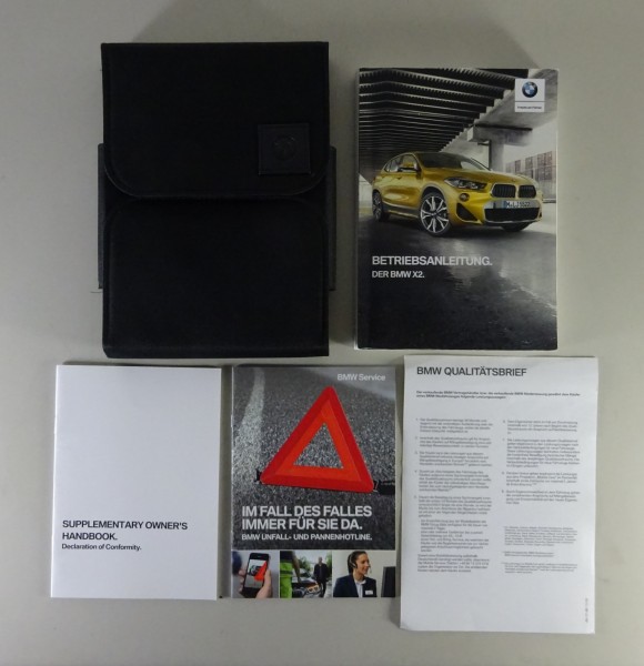 Bordmappe + Betriebsanleitung BMW X2 F39 sDrive + xDrive Stand 06/2019