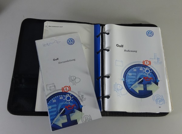 Betriebsanleitung + Bordmappe VW Golf 4 / IV + Variant von 2000