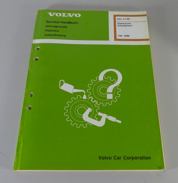 Werkstatthandbuch / Elektrische Schaltpläne Volvo 740 ab Modelljahr 1988