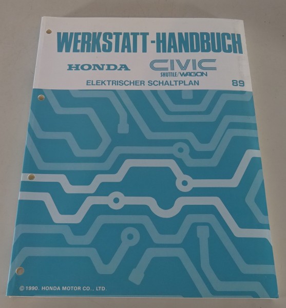 Werkstatthandbuch Honda Civic Shuttle Wagon 4WD Elektrischer Schaltplan 1989