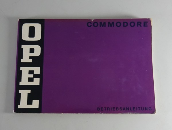 Betriebsanleitung / Handbuch Opel Commodore B - Stand 02/1972