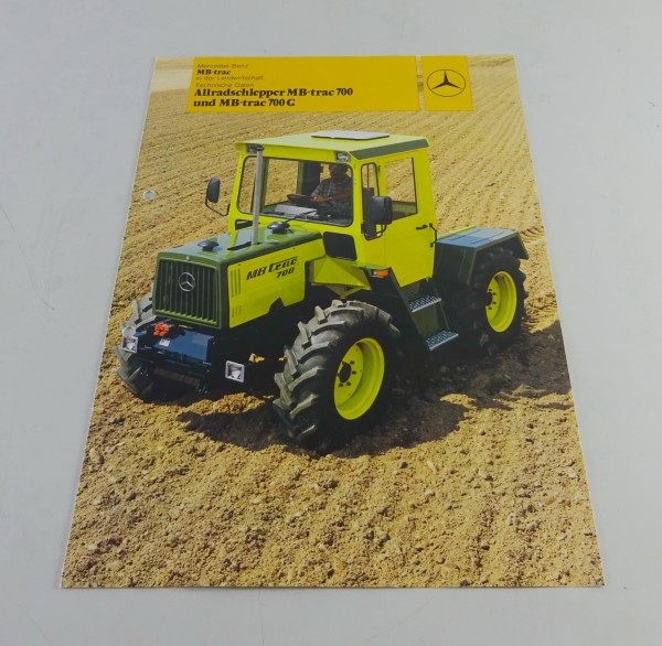 Prospekt Mercedes-Benz Allradschlepper MB-trac 700 / MB-trac 700 G Stand 08/1982
