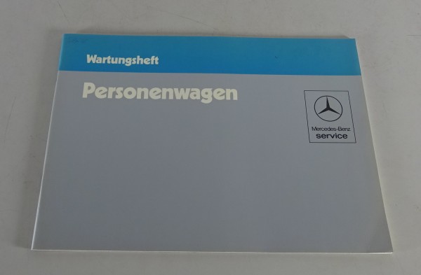 Scheckheft Mercedes W126 / W123 / R107 / W201 blanko ohne Einträge von 09/1984