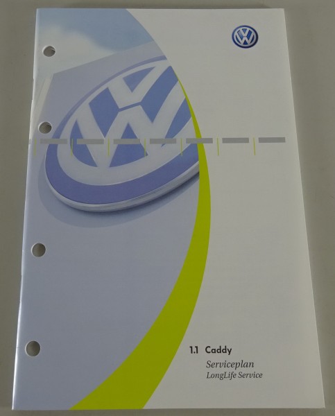 Scheckheft / Serviceheft VW Caddy Typ 2K blanko! Ausgabe 01/2004