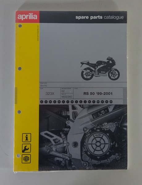 Teilekatalog / Spare Parts Catalog Aprilia RS 50 Stand 1999 - 2001