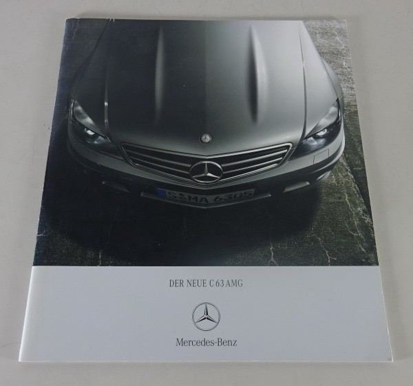 Prospekt / Broschüre Mercedes-Benz C 63 AMG W204 Stand 08/2007