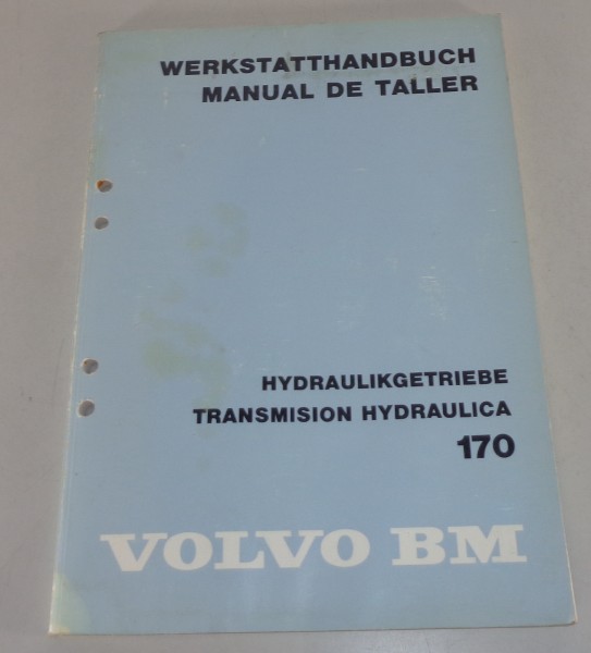 Werkstatthandbuch Volvo BM Hydraulikgetriebe 170 von 1980