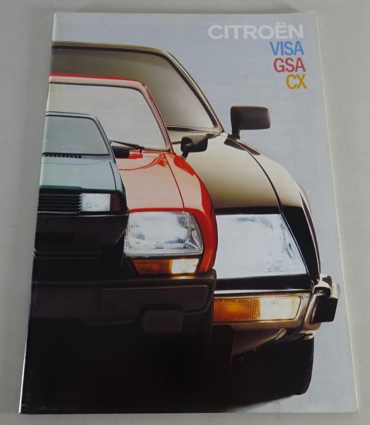 Prospekt / Broschüre Citroen Visa / GSA / CX Stand 1982