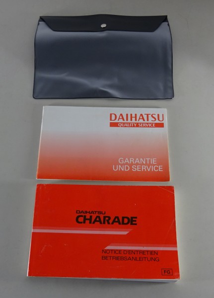Bordmappe mit Betriebsanleitung Handbuch Daihatsu Charade G11 1983-1987