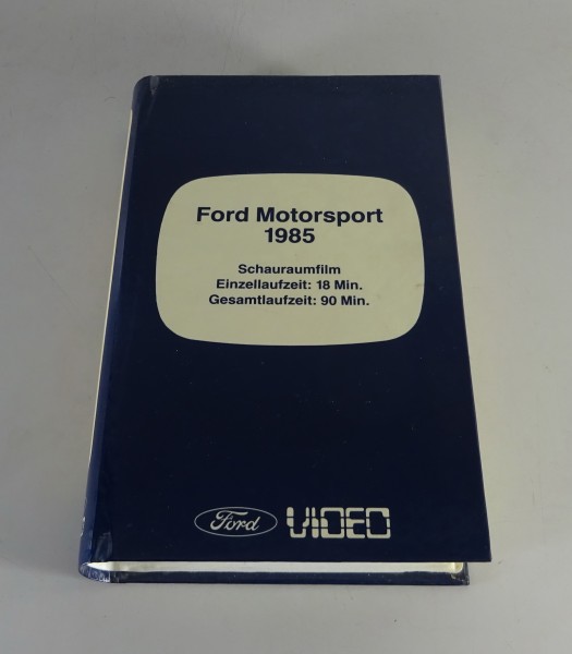 VHS Video Schauraumfilm Ford Motorsport 1985 Stand 09/1986