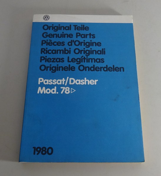 Bildkatalog Teilekatalog VW Passat B1 Typ 32A Modelljahr 1978 Stand 1980