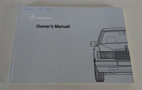 Owner's Manual / Handbook Mercedes Benz W124 Diesel from 05/1989 Reprint