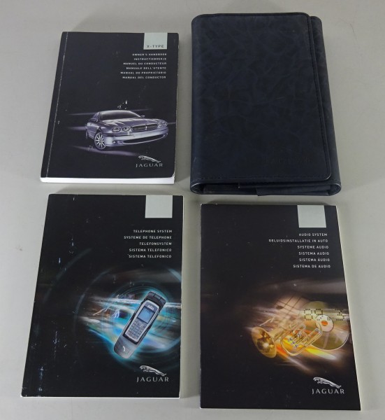 Wallet + Owner's Manual / Handbook Jaguar X-Type from 2004