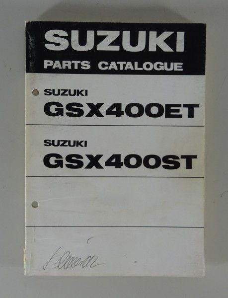 Teilekatalog / Parts Catalogue Suzuki GSX 400 ET / GSX 400 ST Stand 12/1979