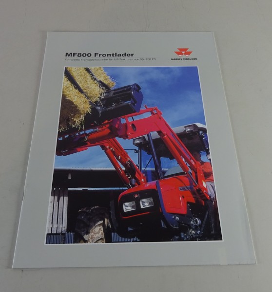 Prospekt / Broschüre Massey Ferguson MF 841 - MF 879 Frontlader Stand 08/1998
