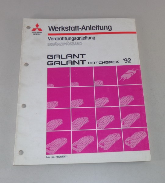 Werkstatthandbuch Mitsubishi Galant E 30 Nachtrag Elektrik Schaltpläne ab 1992