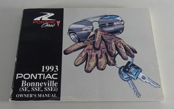 Owner´s Manual / Handbook Pontiac Bonneville (SE, SSE, SSEi) Stand 1993